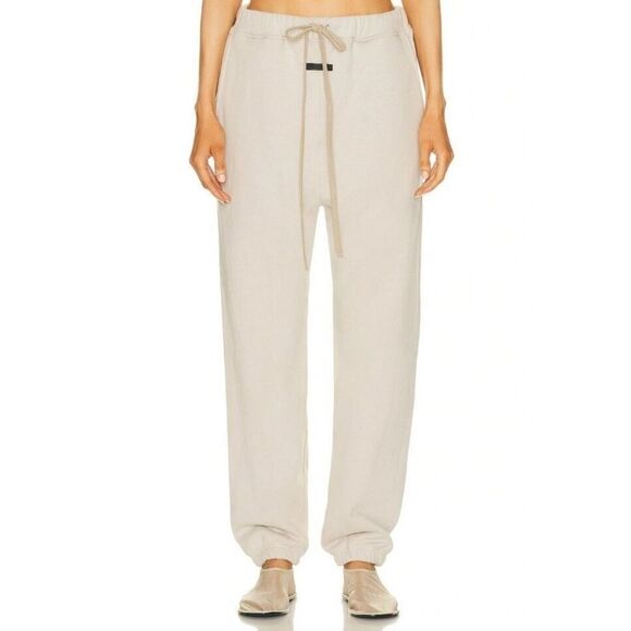Essentials Fear Of God Women's Light Beige Sweat Jogger Pants - Picture 1 of 10